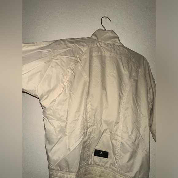 Adidas by Stella McCartney women’s cream nylon 3 zip front lightweight jacket S - Picture 9 of 14